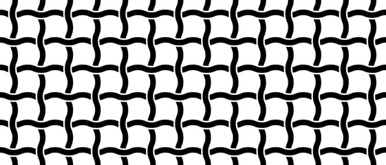 silhouette wave mesh seamless pattern