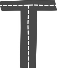 T Letter Road Alphabet Kids