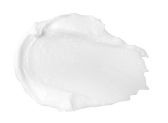Sample of face cream isolated on white