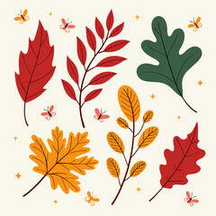 auntum leaves illustration