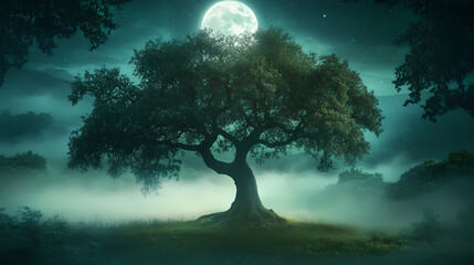 majestic misty emerald green foliage