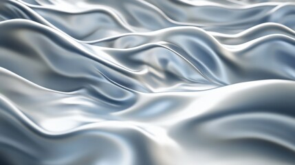 Obraz premium Abstract dynamic waveforms in soft gradients, symbolizing movement and progress.