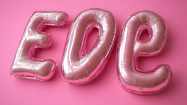 Silver EOE Balloons on Pink for Employee Recognition