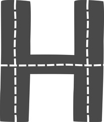 H Letter Road Alphabet Kids