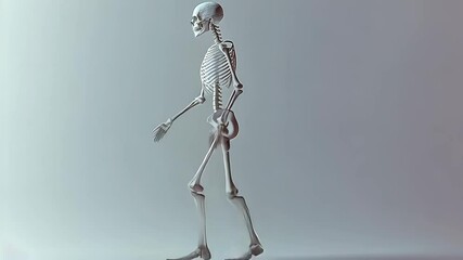 A skeletal figure walks through cyberspace, symbolizing ongoing innovation in science and engineering, while exploring the intricate boundaries of human anatomy and its possibilities - Powered by Adobe