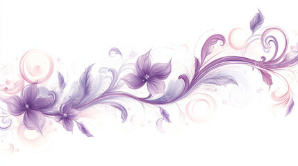Decorative graphic art with white background