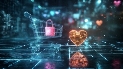Secure online shopping: where trust and love drive purchases.