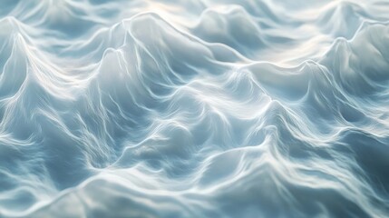 Obraz premium High-resolution depiction of serene ocean waves during daytime in a tranquil sea environment. Generative AI