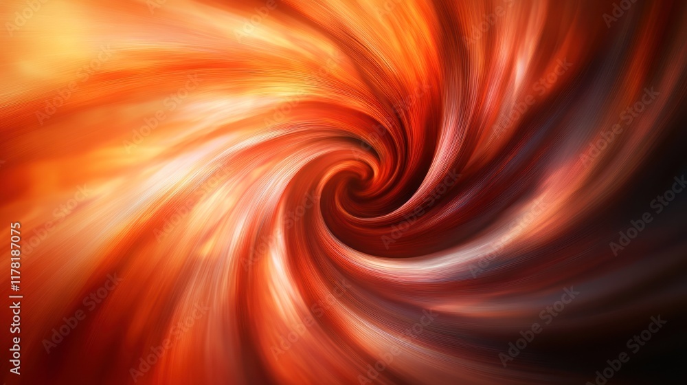Poster swirling patterns of orange and red create a mesmerizing abstract background effect. generative ai