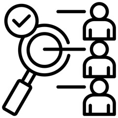 Customer Assessment Symple Concept  Line Icon