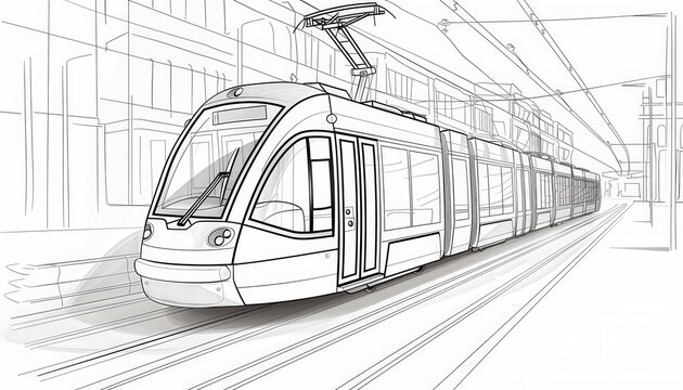 How To Draw A Tram