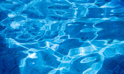 surface of water, blue wave background