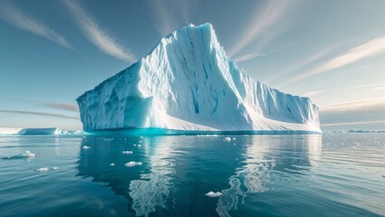 A large iceberg in the open world