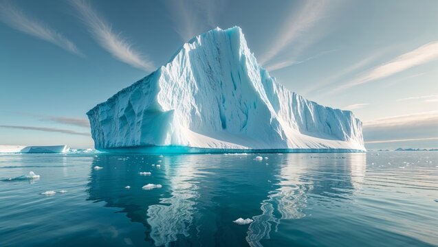 A large iceberg in the open world