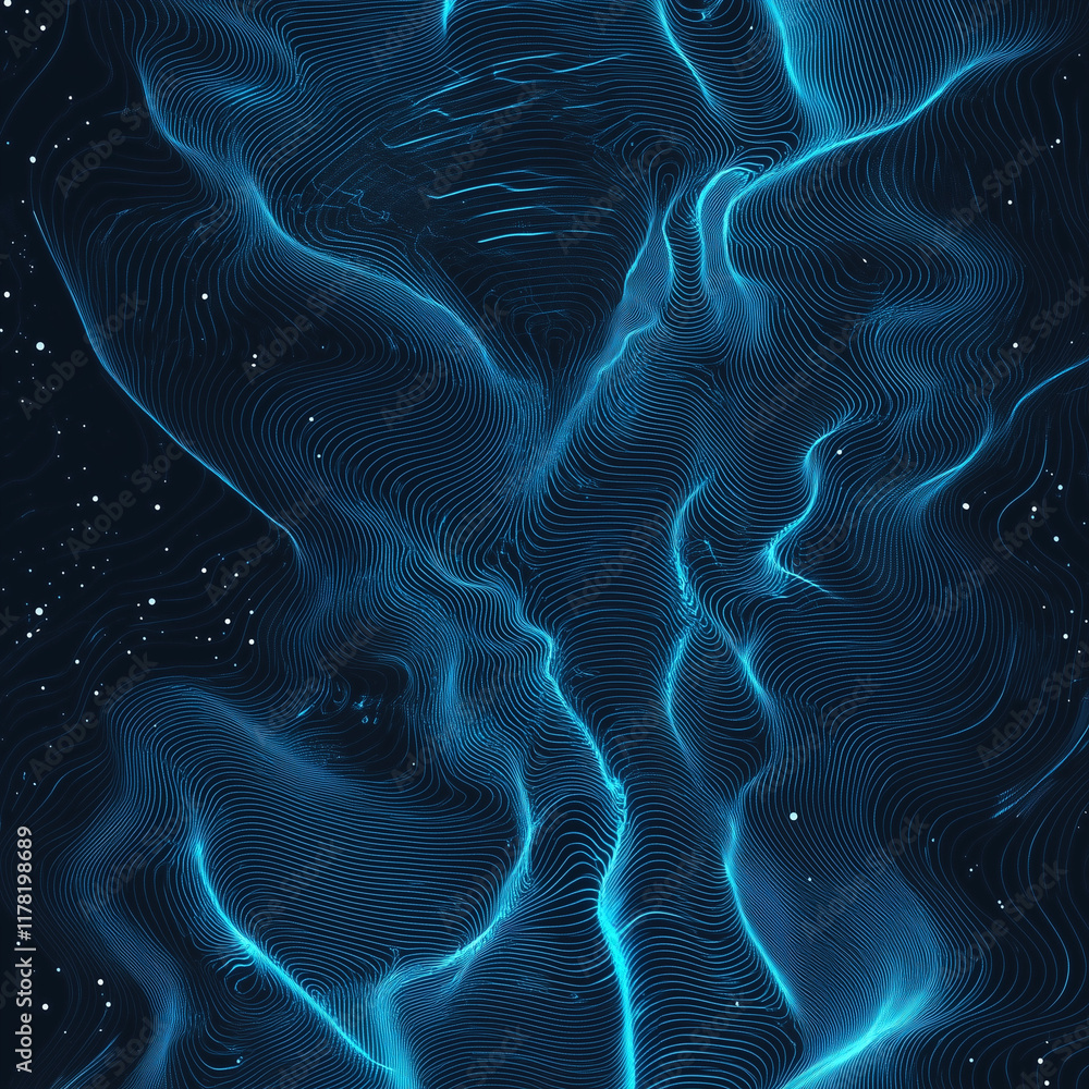 Poster quantum computer technologies concept. futuristic blue circuit board background vector. modern techn