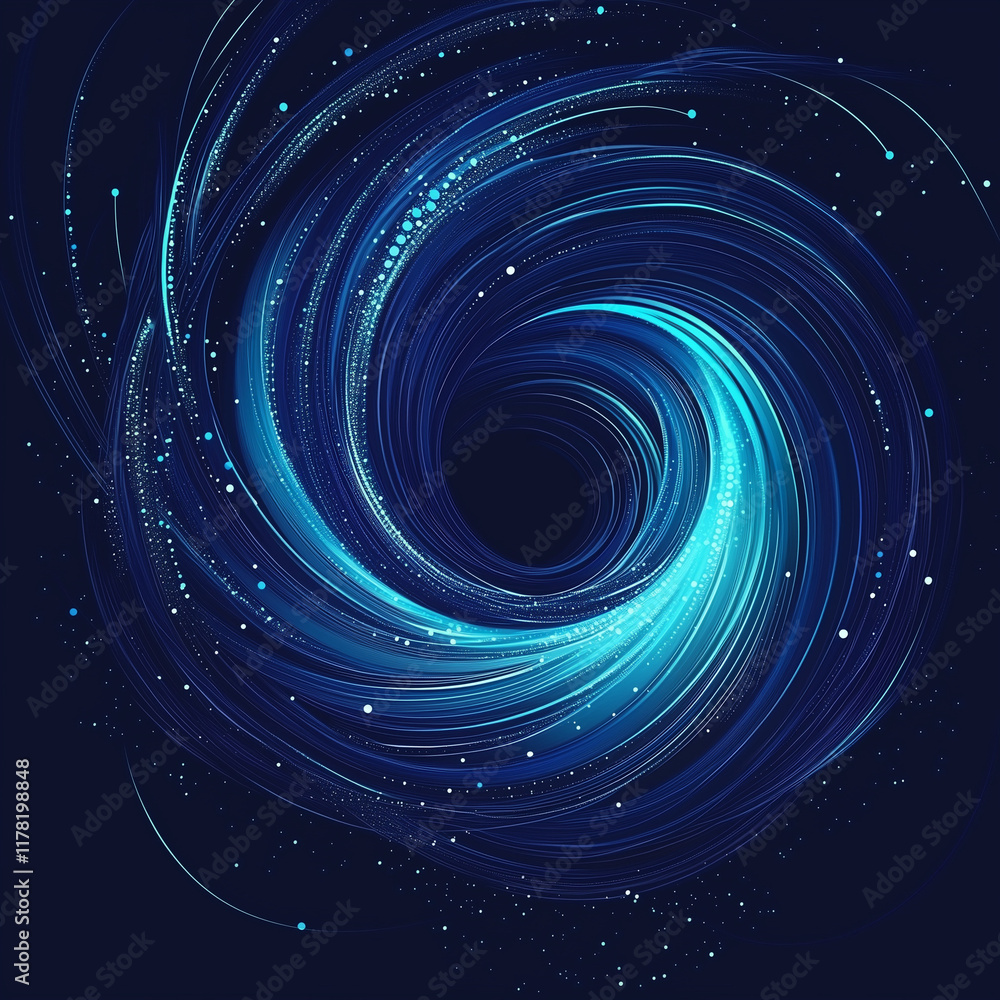 Poster quantum computer technologies concept. futuristic blue circuit board background vector. modern techn