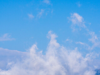 1月の青空と白い雲08