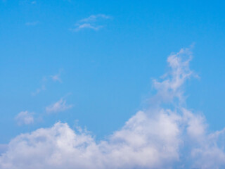 1月の青空と白い雲02