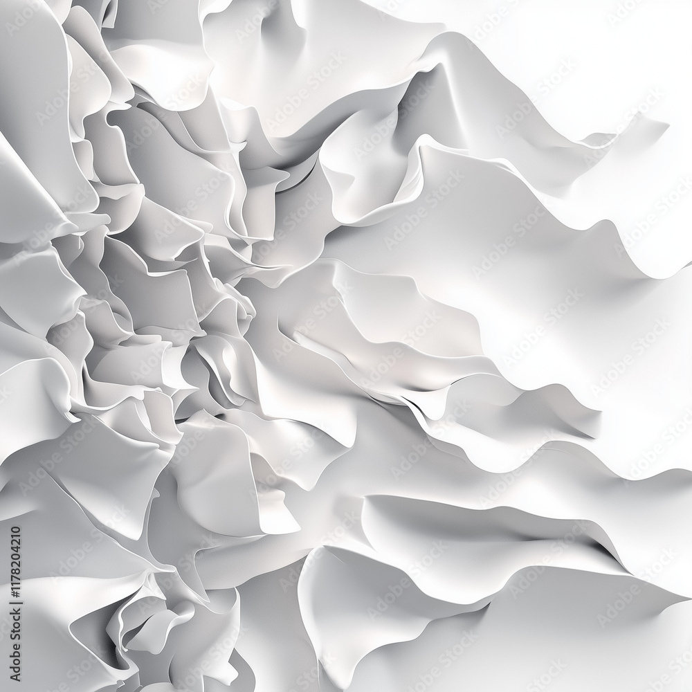 Poster white low poly background texture. 3d rendering.