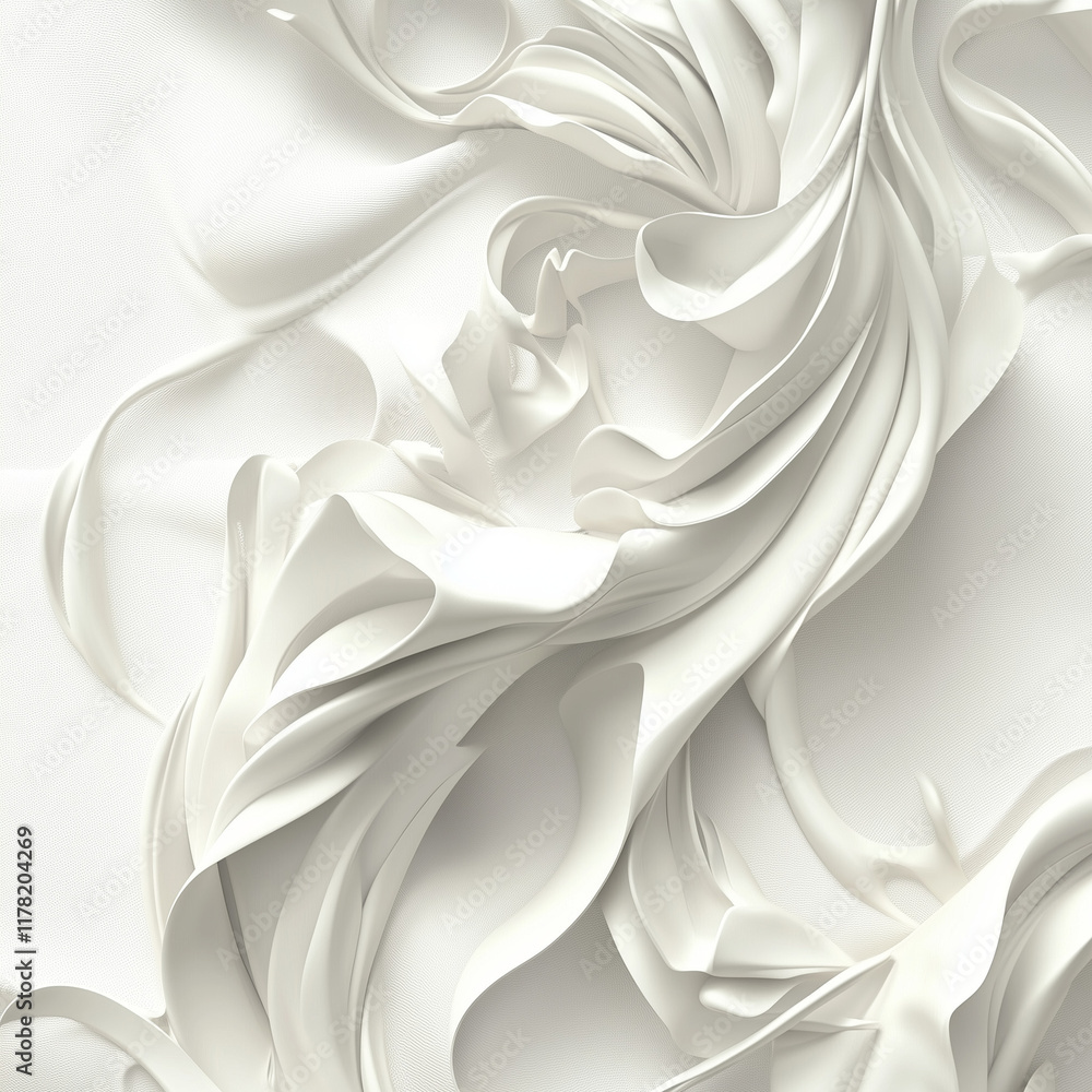 Poster white low poly background texture. 3d rendering.
