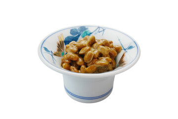 Natto, a traditional Japanese food made from fermented soybeans