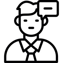 Negative Thought Bubble Icon