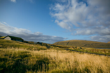 Obraz premium Journey at the end of the world, Faroe Islands