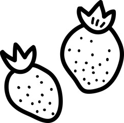 Strawberries Fruits Sketch