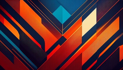 geometric pattern design digital art abstract creative space wide angle ultrasharp visual overlap for modern aesthetics