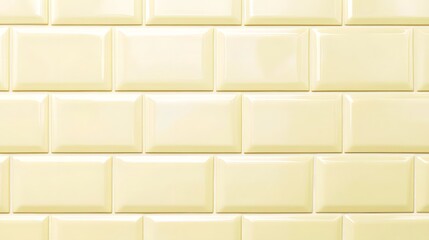 Pale Yellow Glossy Rectangular Tiles