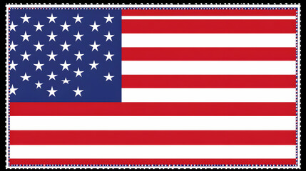 Patriotic Illustration: American Flag Design
