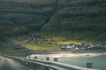 Naklejka premium Journey at the end of the world, Faroe Islands