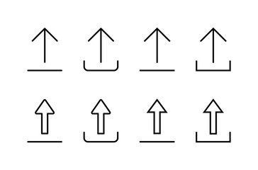 Upload icon vector isolated on white background. Upload sign icon. Upload button. Load symbol.