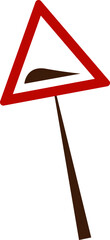 Slope Road Sign