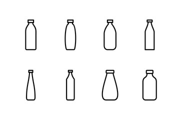 Bottle icon vector isolated on white background. Bottle vector icon