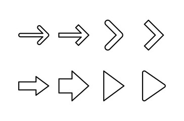 Arrow icon vector isolated on white background. Arrow symbol. Arrow vector icon