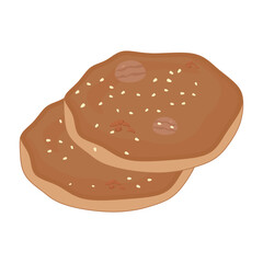 Haddeok Vector Illustration with Sweet Korean Pancakes