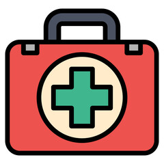 Obraz premium First Aid Kit Icon Element For Design