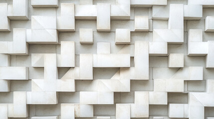Textured Wall with Abstract Geometric Forms and Clean Design
