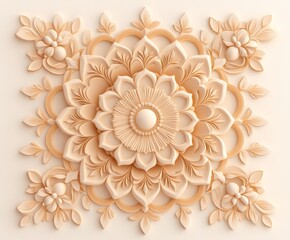 Ornate Floral Mandala Design 