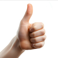 thumb up on white background