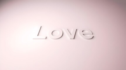 text love on a simple background minimalism great for creating minimalist posters