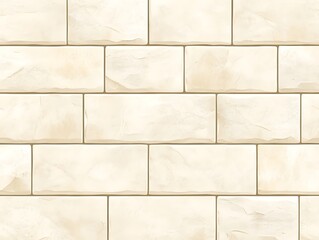 Naklejka premium Off-White Rectangular Tile Wall Seamless Pattern