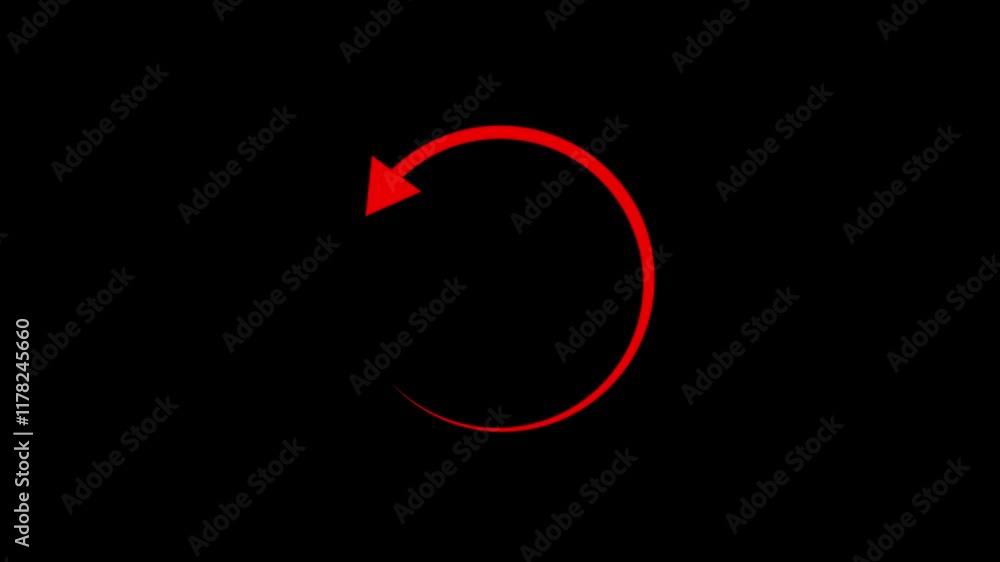 Poster spinning circle arrow. please wait, animation,. rotating arrow circle symbol repeating, refreshing s