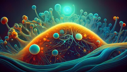 conceptual science illustration abstract representation of antimicrobial resistance