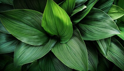 lush green foliage background with delicate leaf details
