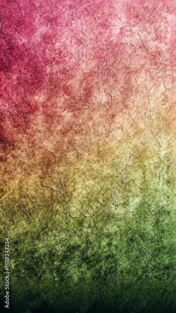 Poster abstract texture with colorful gradient blending warm pinks into earthy greens in a vibrant design