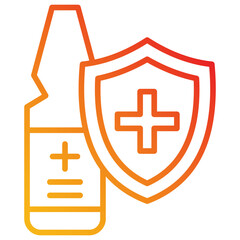 Obraz premium Ampoule Icon