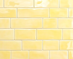 Pale Yellow Glossy Rectangular Tiles
