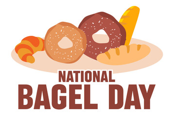 national bagel day with delicious bagels